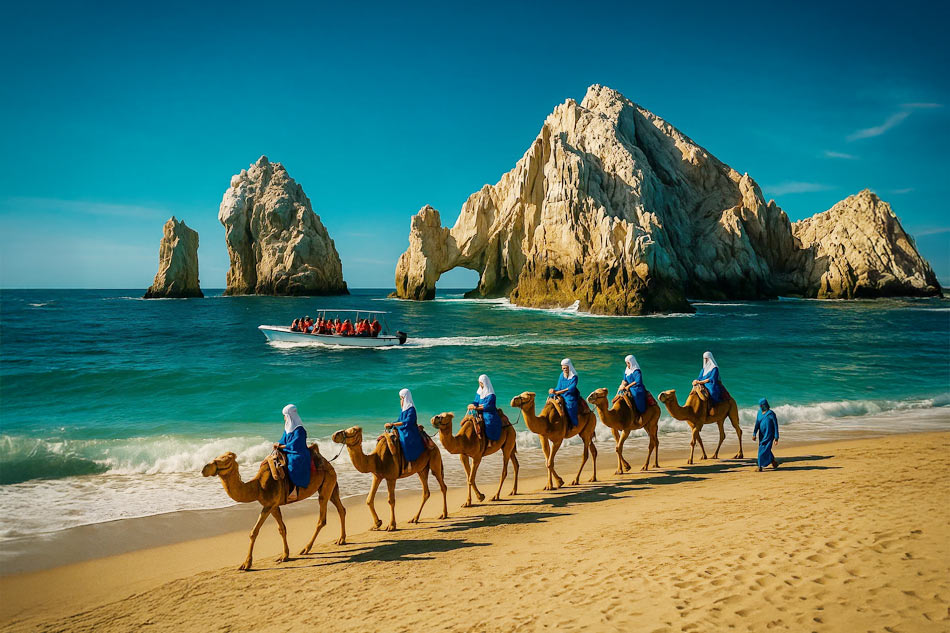 Paseo en Camello y Tour al Arco en Los Cabos con Almuerzo