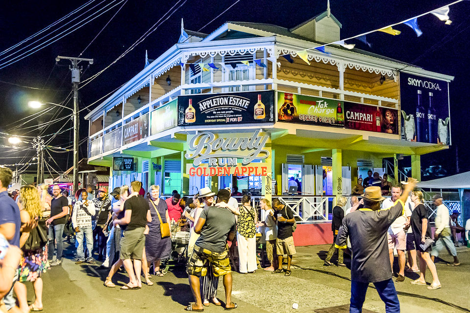 Gros Islet Street Party with Transportation