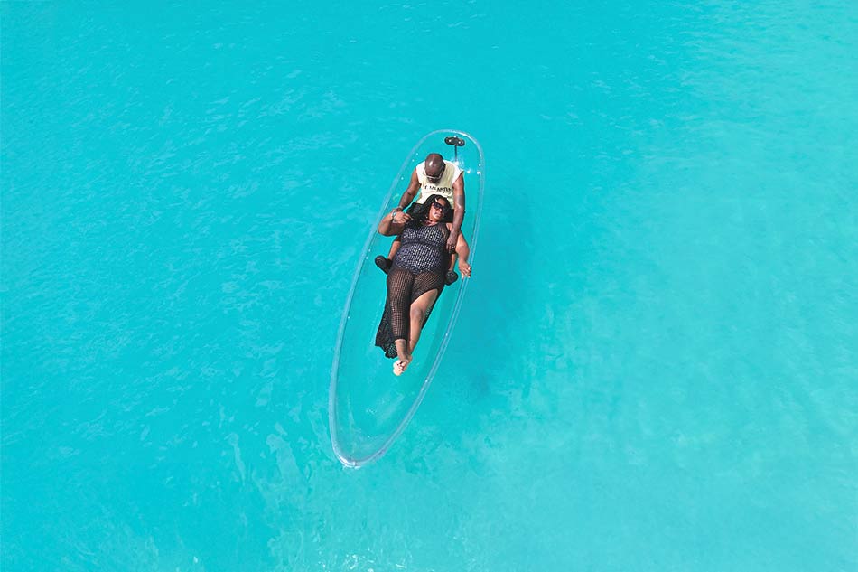 Couples Kayak Photoshoot in SXM: Professional Photos, Drone and Transportation