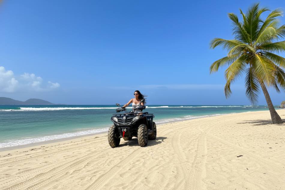 Rincón Beach and Caño Frío Single ATV Tour - With Transportation and Lunch
