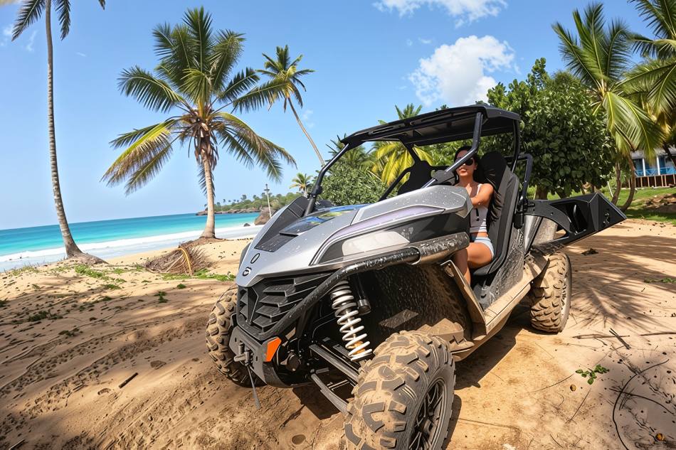 Rincón Beach & Caño Frío Double Buggy Tour - With Transportation