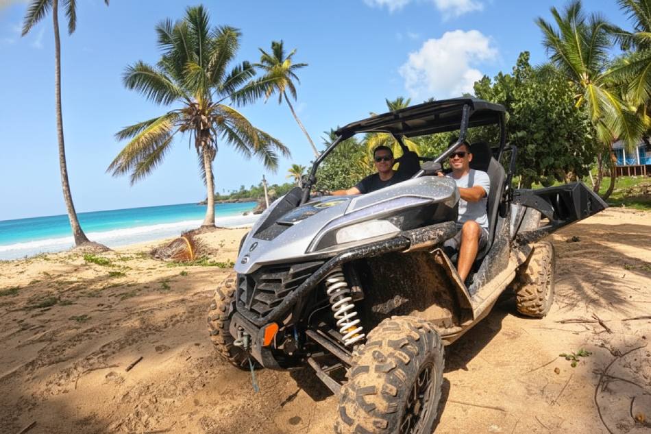Double Buggy Adventure to Playa Rincón and Río Caño Frío - with Lunch and Transportation