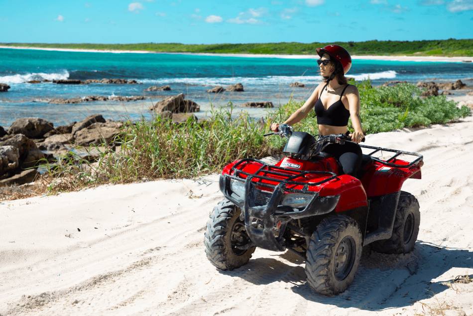 Cozumel East Coast ATV Adventure + Mayan Cenote and Beach Club - Single Rider