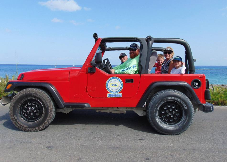 Jeep Tour Punta Sur and Otoch with Snorkeling + Transportation