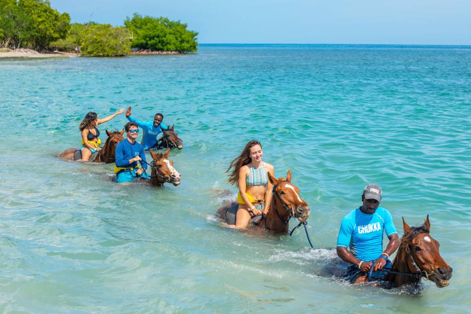 Seville Coast to Caves Motorized Ultimate Pass (Horseback, ATV, Green Grotto and Party Catamaran)