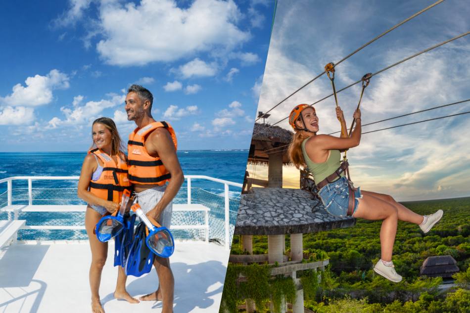 Passe de Aventura de Dois Dias: Catamarán Prime de Cancún Puerto Morelos + Xplor Cancún Riviera Maya