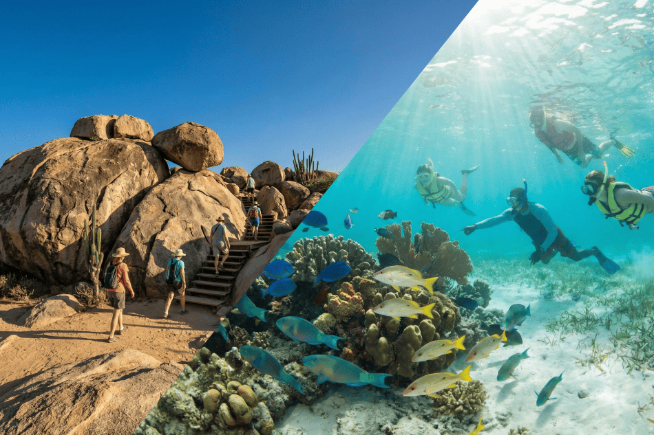 Discover Aruba: Aloe Museum, Casibari and Snorkeling with Transportation
