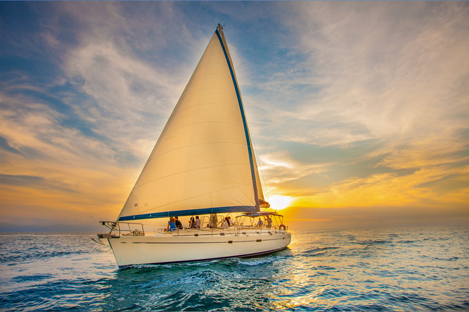 Luxury Sunset Sailing Velero 50 pies