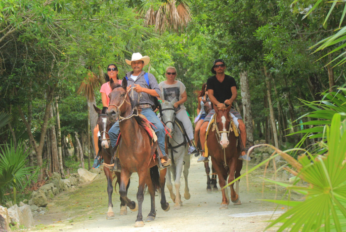 Extreme Adventure 3 in 1: Horseback Riding, Shared ATV, and Zip Line + Cenote 