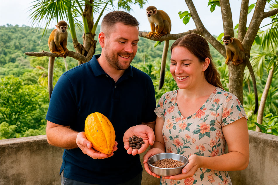Monkeyland: Monkey Encounter and Cocoa Plantation with Transportation